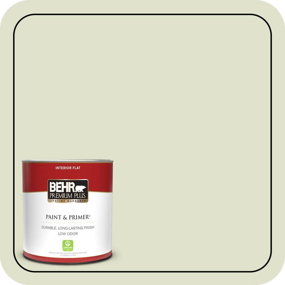 BEHR PREMIUM PLUS #M350-2 Aloe Nectar Enamel Interior/Exterior Paint & Primer Color Sample (1)