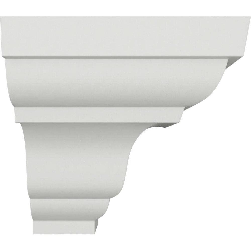 Ekena Millwork 3 in. x 3 in. x 3 in. Urethane Outside Corner Moulding (Matches Moulding MLD03X03X04PA) (2)