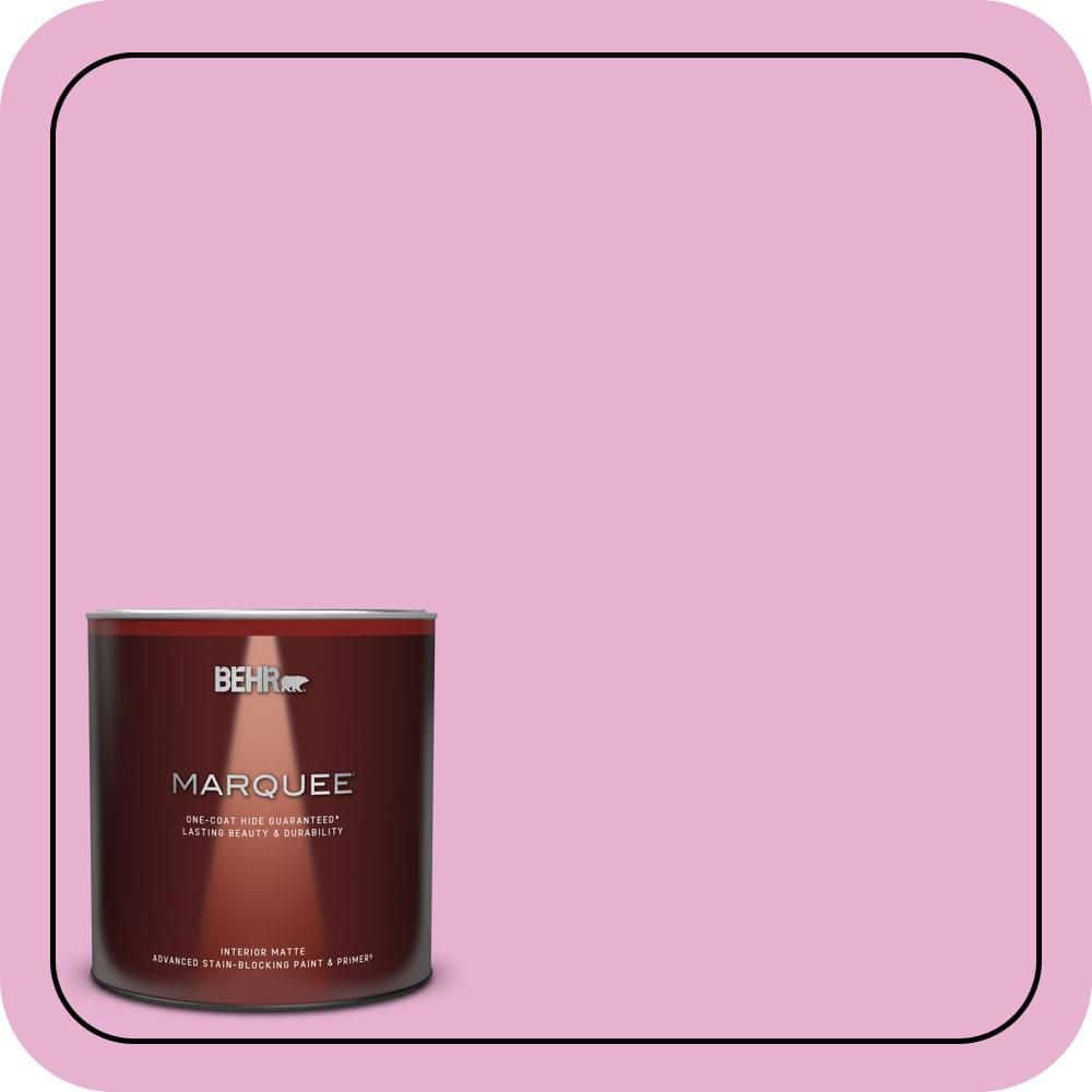 BEHR MARQUEE 1 qt. #P120-2 Gumball Matte Interior Paint & Primer