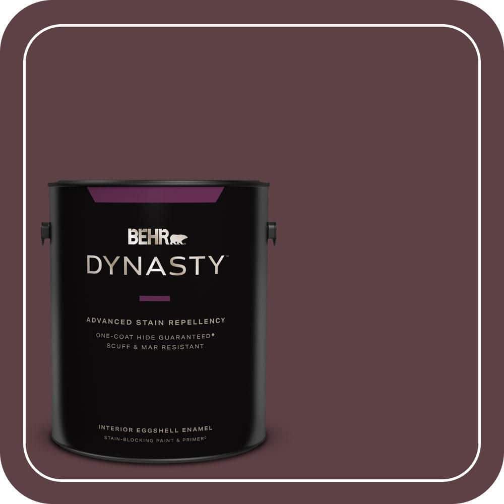 BEHR DYNASTY 1 gal. #MQ1-49 Raspberry Truffle One-Coat Hide Eggshell Enamel Interior Stain-Blocking Paint & Primer
