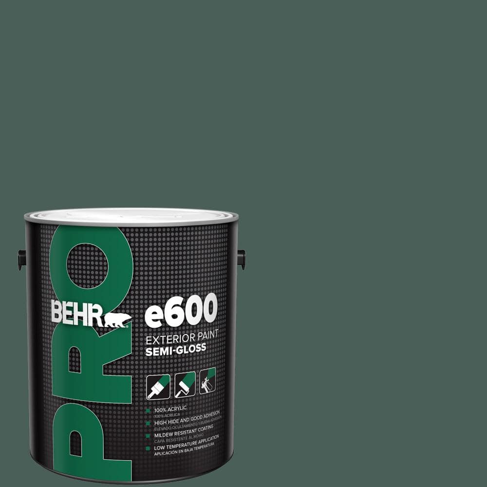 BEHR PRO 1 gal. #ICC-86 New Hunter Semi-Gloss Exterior Paint