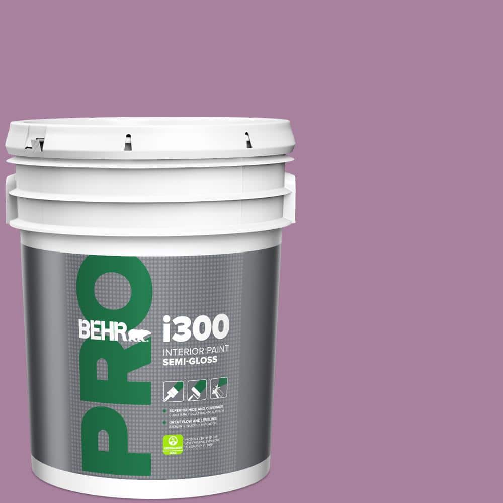 BEHR PRO 5 gal. #M110-5 Amazonian Orchid Semi-Gloss Interior Paint