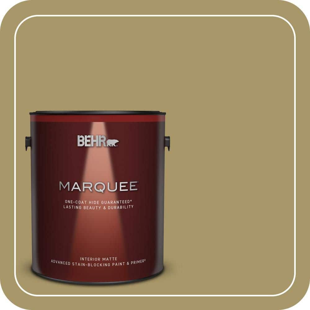 BEHR MARQUEE 1 gal. #PPU8-05 Eco Green Matte Interior Paint & Primer