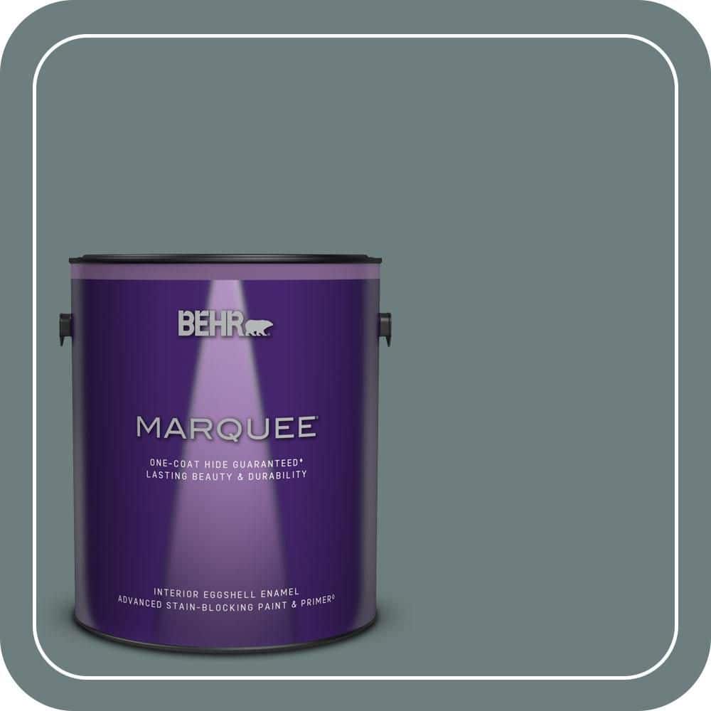 BEHR MARQUEE 1 gal. #N440-5 Coney Island One-Coat Hide Eggshell Enamel Interior Paint & Primer