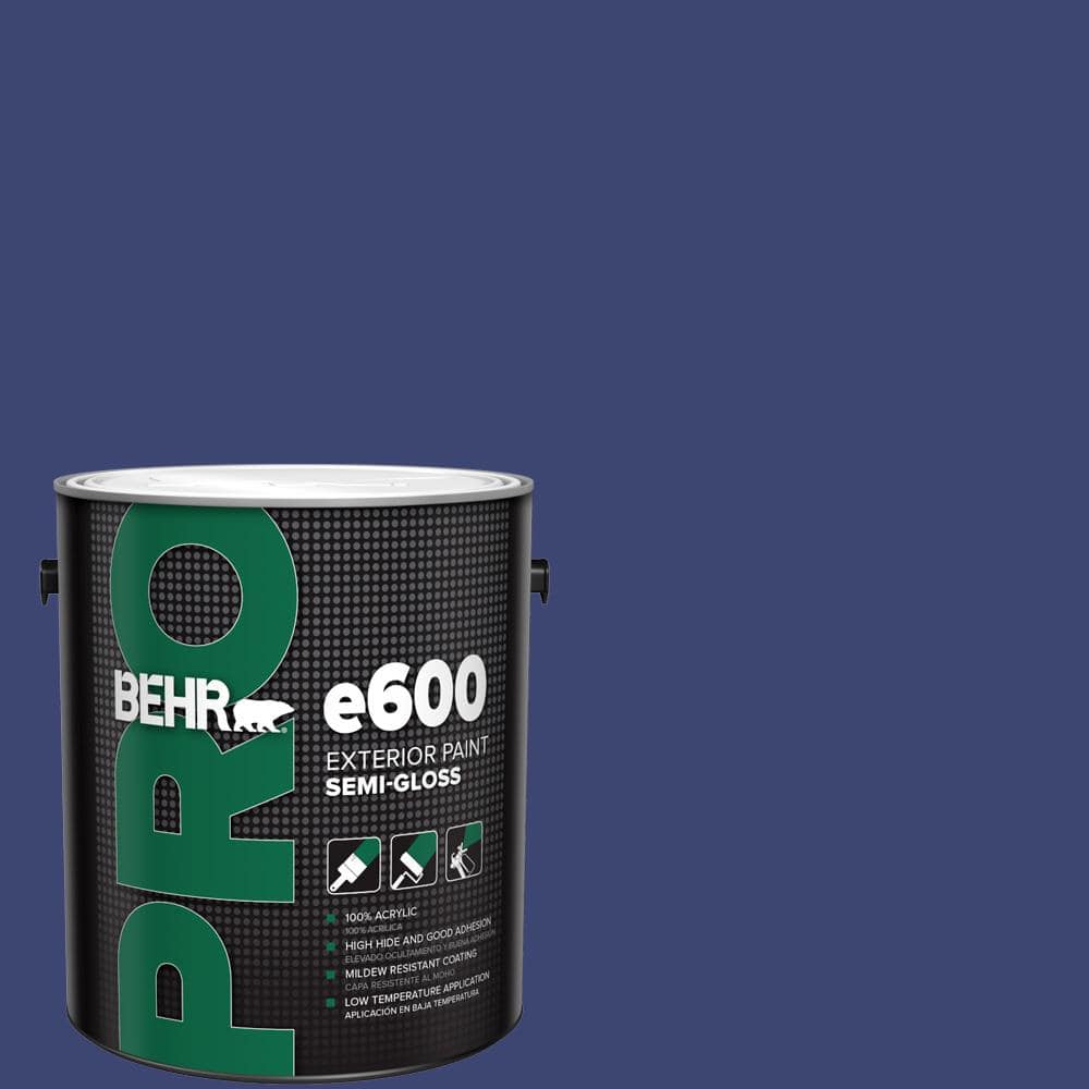 BEHR PRO 1 gal. #T18-18 Constellation Blue Semi-Gloss Exterior Paint