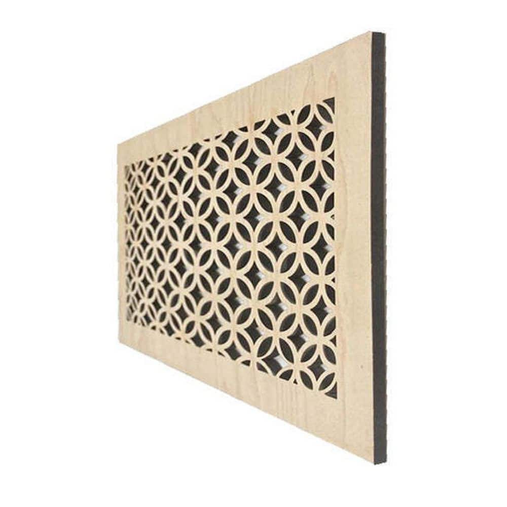 STELLAR 3D Circles Wall And Ceiling Registers 8x14 (Duct Opening) 10x16 Overall Size - Wooden Screw-in Decorative Vent Cover (3)