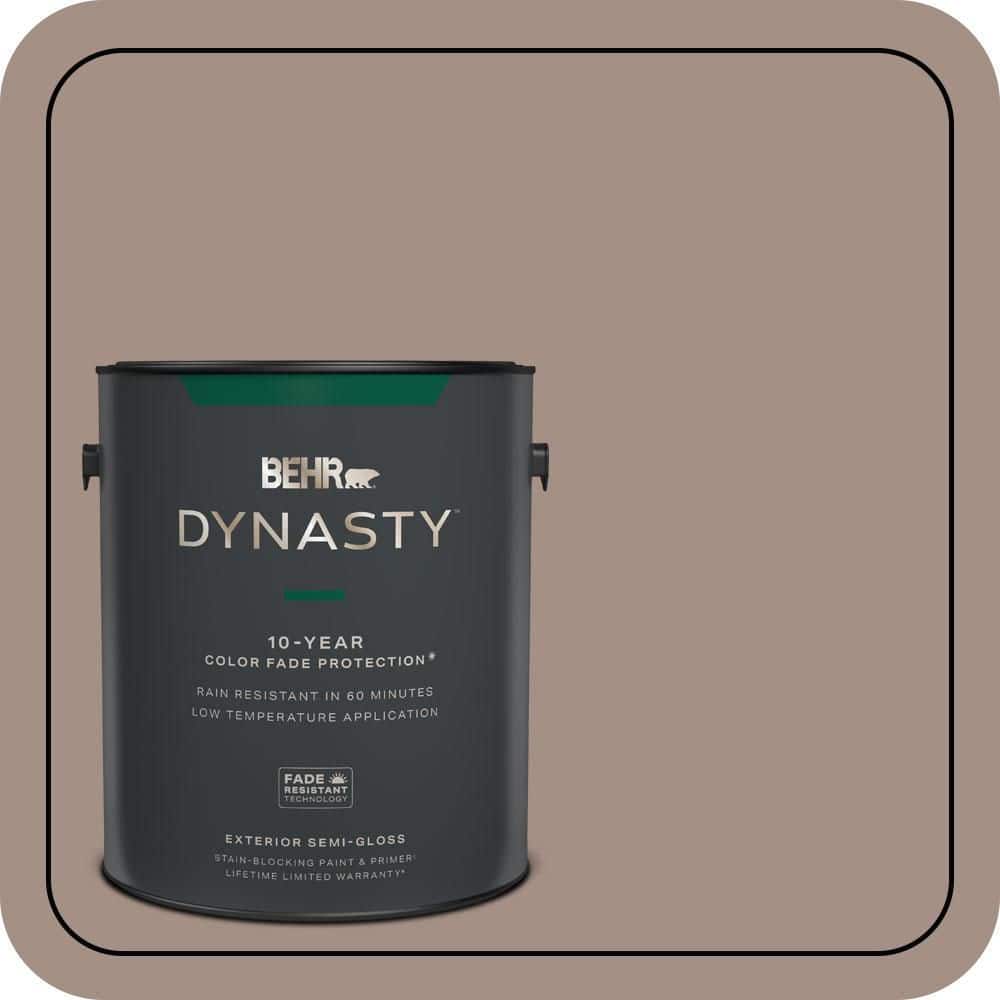 BEHR DYNASTY 1 gal. #MQ2-33 Parisian Cafe Semi-Gloss Enamel Exterior Stain-Blocking Paint & Primer