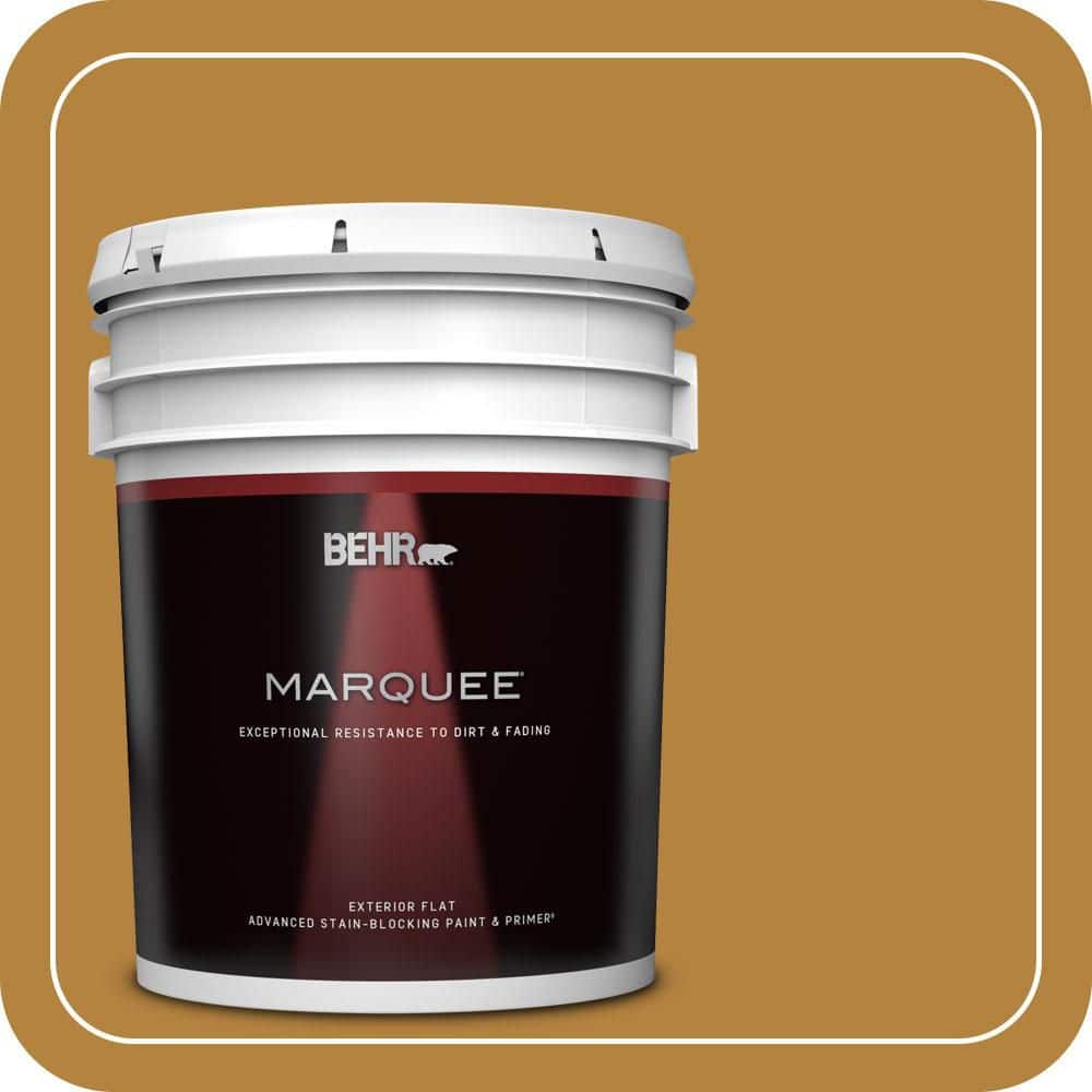 BEHR MARQUEE 5 gal. #S-H-330 Honeysuckle Blast Flat Exterior Paint & Primer