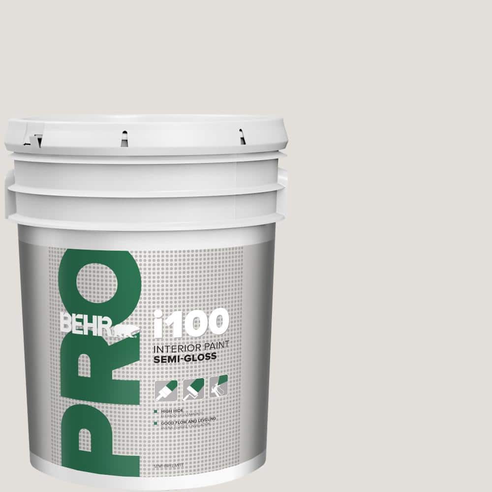 BEHR PRO 5 gal. #PR-W07 Fading Fog Semi-Gloss Interior Paint (1)