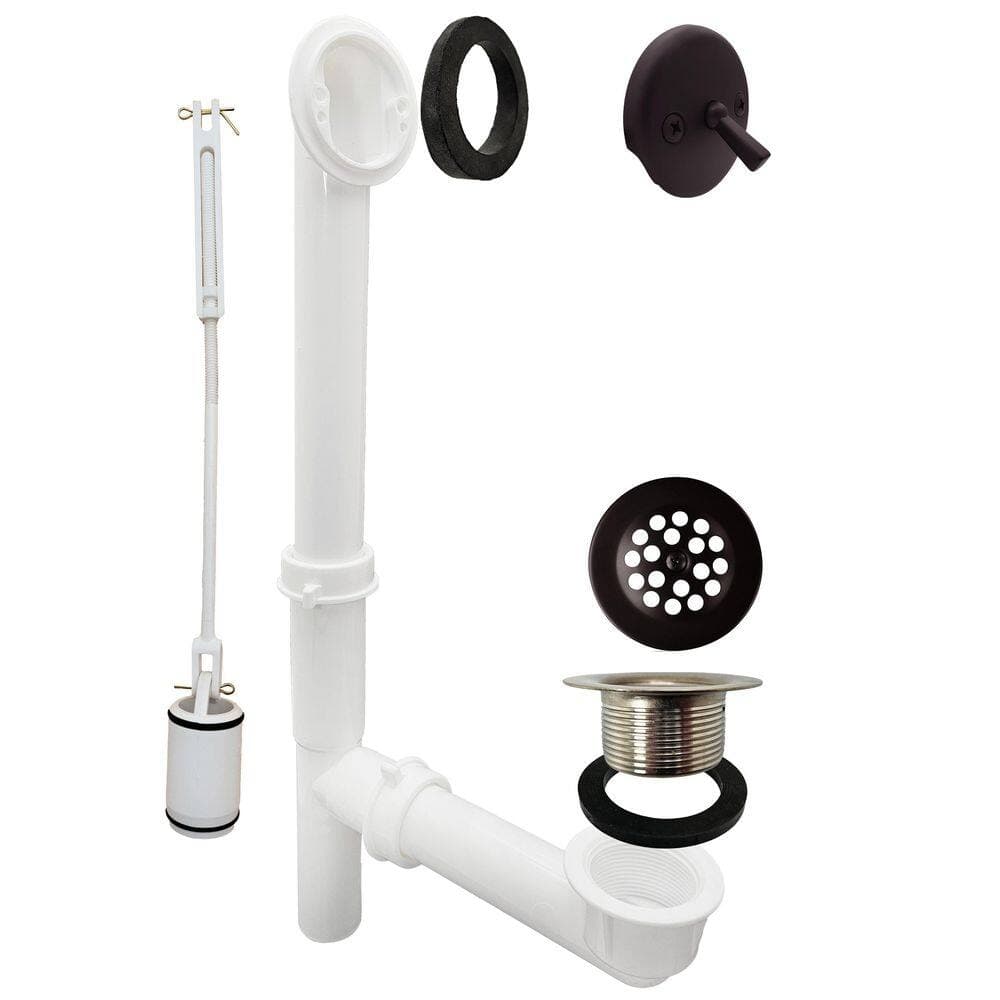 Westbrass Trip Lever White Poly Adjustable Bath Waste (4)
