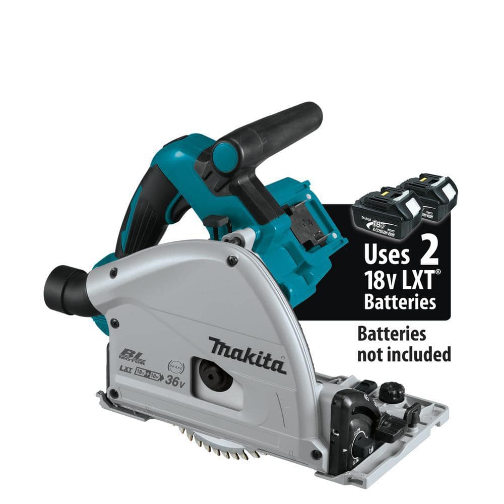 Makita 18V X2 LXT Lithium-Ion (36V) Brushless Cordless 6-1/2 in. Plunge Circular Saw (Tool Only) with 55T Carbide Blade (1)
