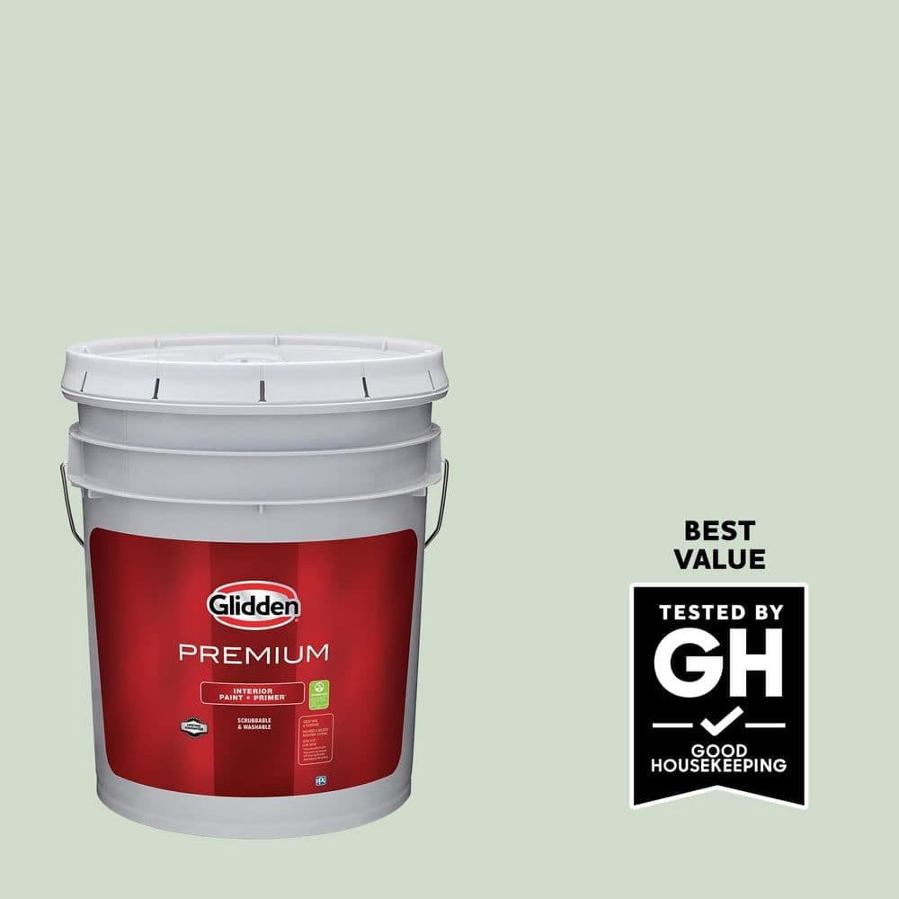 Glidden Premium 5 gal. PPG1130-3 St. Augustine Flat Interior Latex Paint