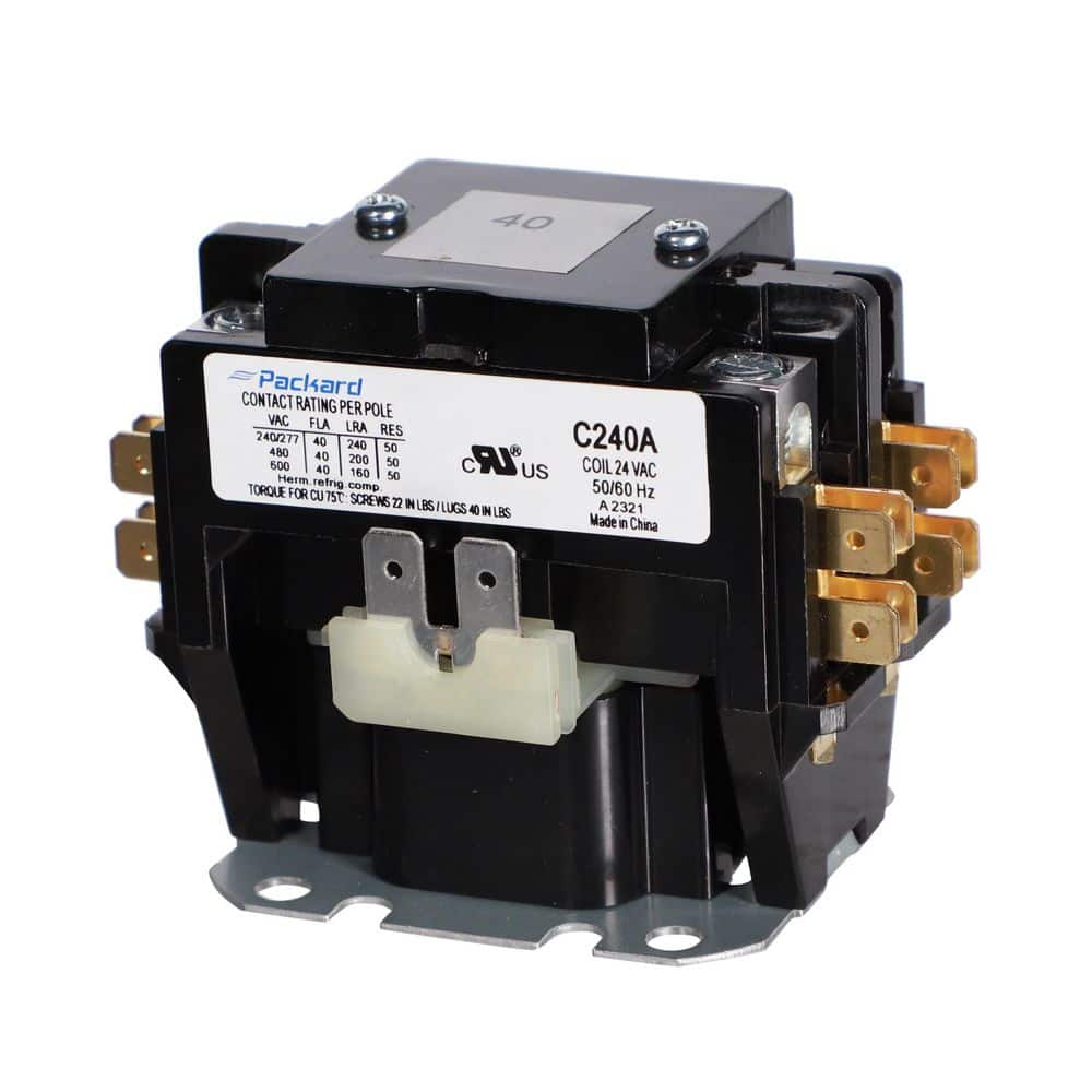 Packard 2 Pole 40 Amp 24 VAC Contactor