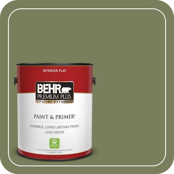 BEHR PREMIUM PLUS #410F-6 Grape Vine Enamel Low Odor & Primer (4)