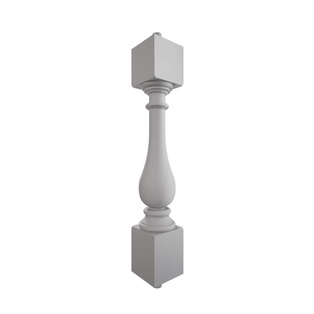 Ekena Millwork Fiberthane 700 Series 30 in. H x 5 in. W White Resin Stair Baluster (3)
