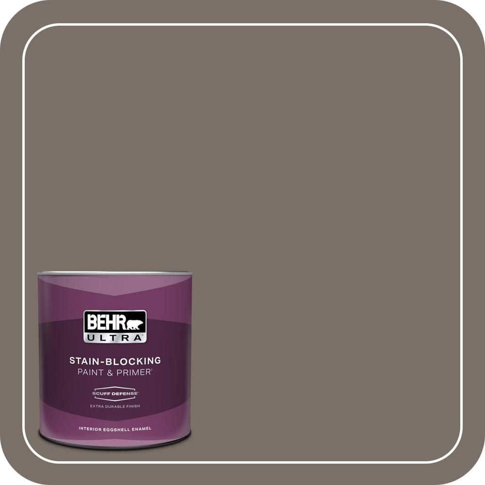 BEHR ULTRA 1 qt. #N200-6 Kindling Extra Durable Eggshell Enamel Interior Paint & Primer (1)