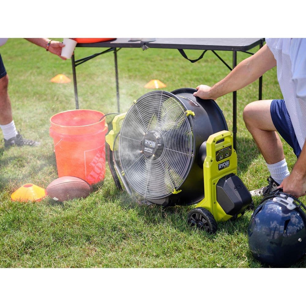 RYOBI 40V HP Brushless Cordless Hybrid 18 in. WHISPER SERIES Misting Air Cannon (Tool Only) (2)