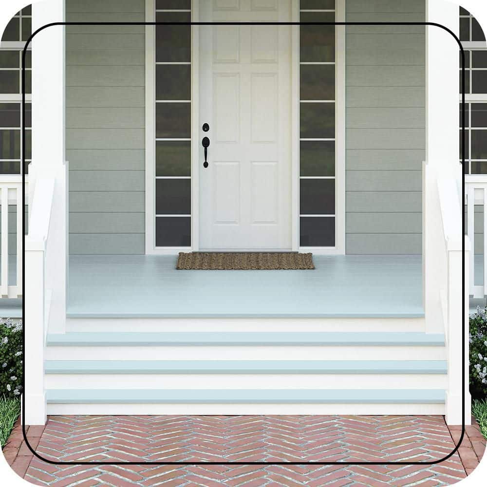 BEHR PREMIUM #520E-1 Textured Low-Lustre Enamel Interior/Exterior Porch and Patio Anti-Slip Floor Paint (2)