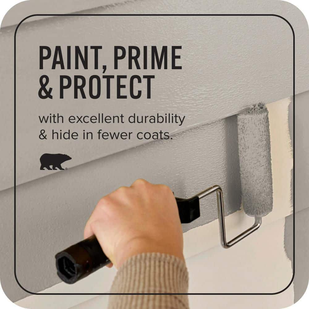 BEHR ULTRA 1 gal. #PPU24-09 True Taupewood Satin Enamel Exterior Paint & Primer (3)