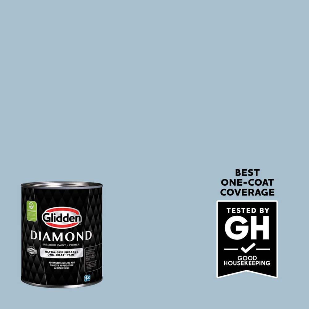 Glidden Diamond 1 qt. PPG1152-3 Graceful Eggshell Interior Paint with Primer