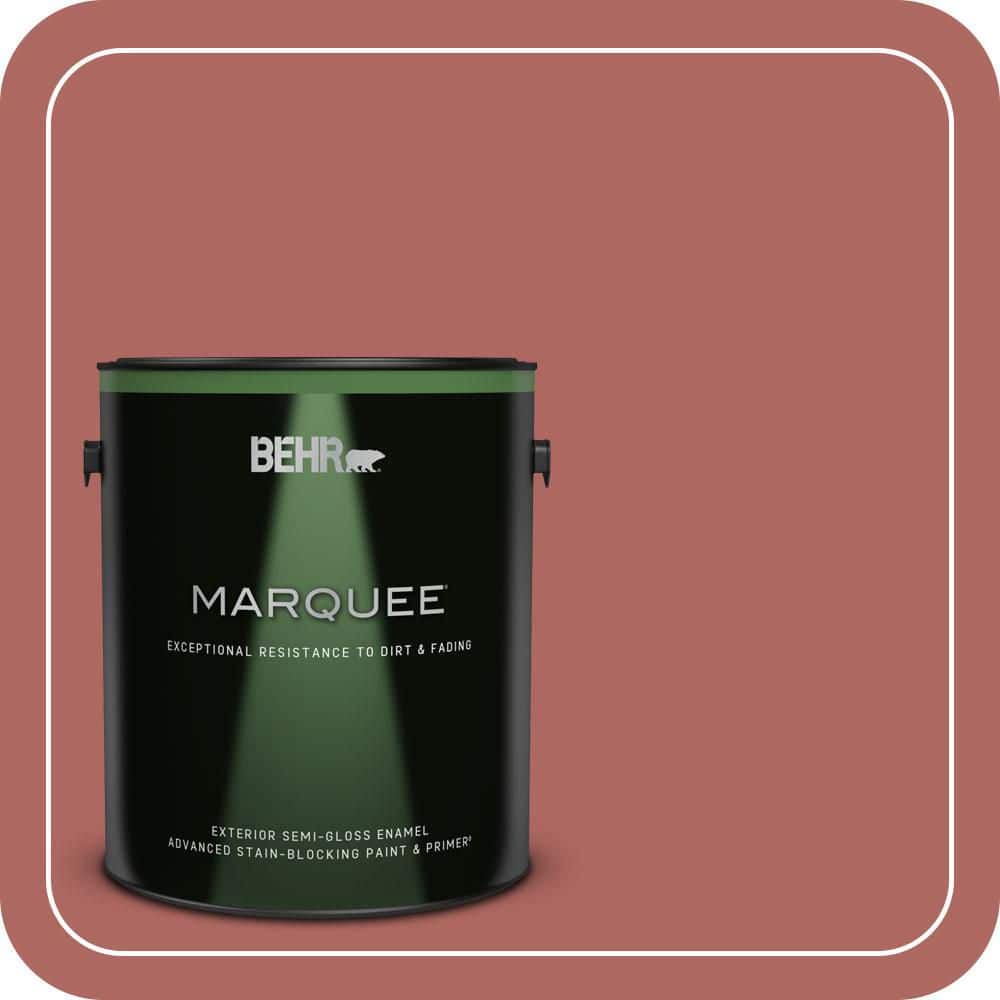 BEHR MARQUEE 1 gal. #PPU2-13 Colonial Brick Semi-Gloss Enamel Exterior Paint & Primer (1)