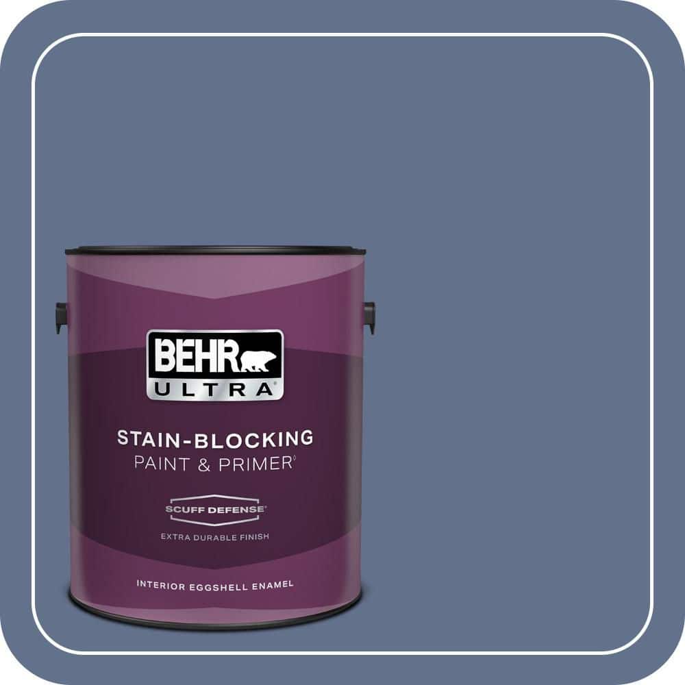 BEHR ULTRA 1 gal. #600F-6 Atlantic Blue Extra Durable Eggshell Enamel Interior Paint & Primer