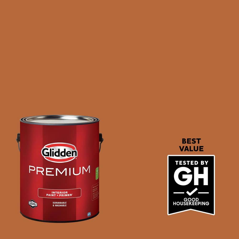 Glidden Premium 1 gal. PPG1200-7 Mincemeat Flat Interior Latex Paint
