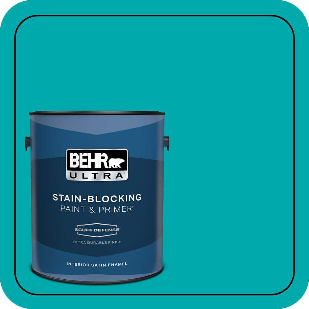 BEHR ULTRA 1 gal. #P460-5 Fiji Extra Durable Satin Enamel Interior Paint & Primer