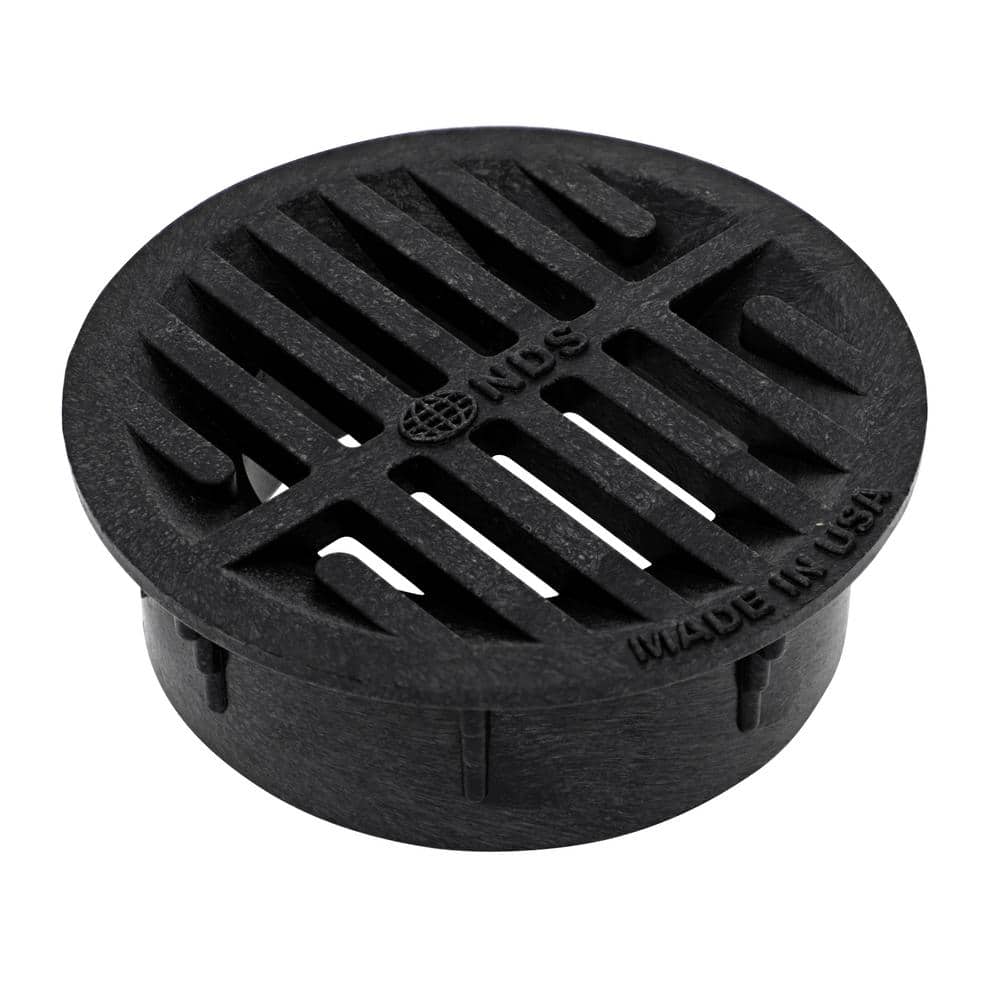 NDS 3 in. - 4 in. Plastic Round Drainage Grate
