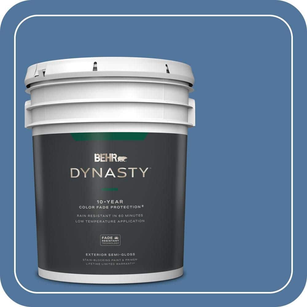 BEHR DYNASTY 5 gal. #580D-6 Liberty Semi-Gloss Exterior Stain-Blocking Paint & Primer