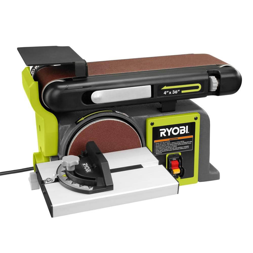 RYOBI Corded 4 in x 36 in. Belt and 6 in. Disc Sander
