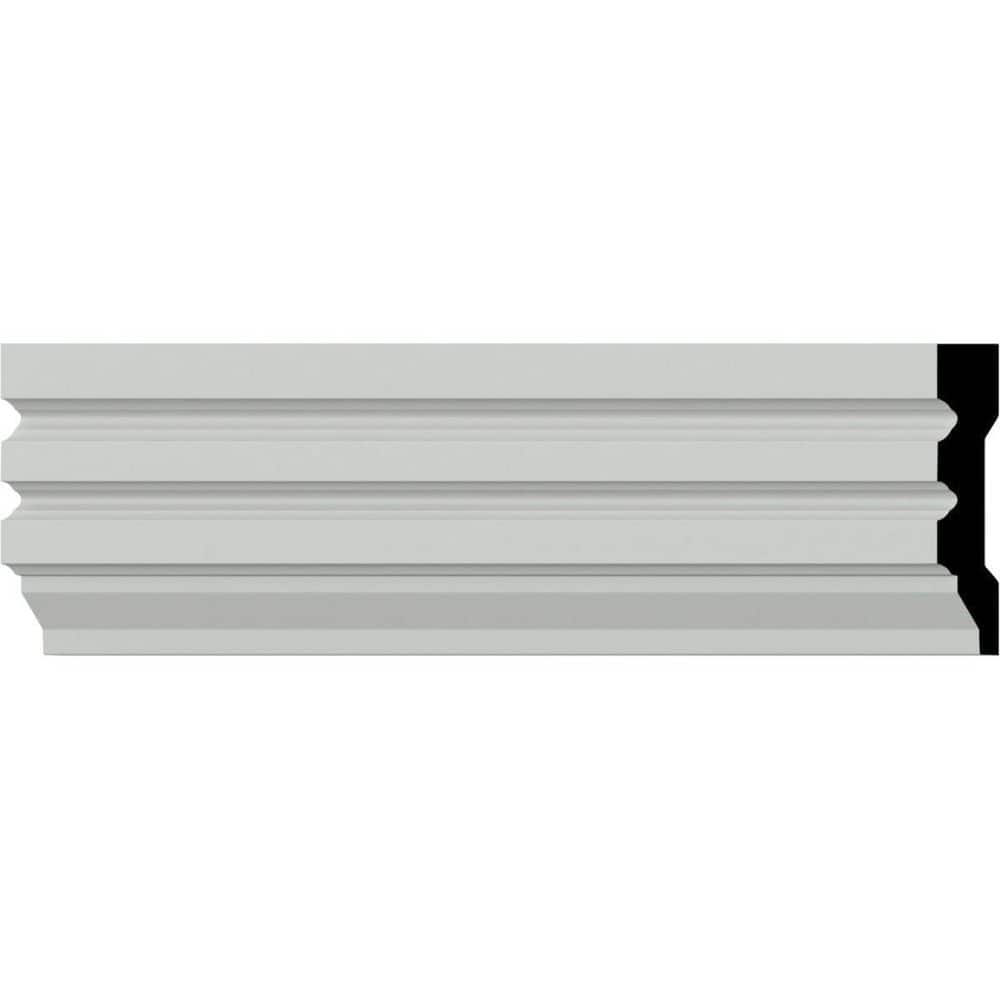 Ekena Millwork 5/8 in. x 3-1/8 in. x 94-1/2 in. Polyurethane Hillsborough Window and Door Casing Moulding (1)