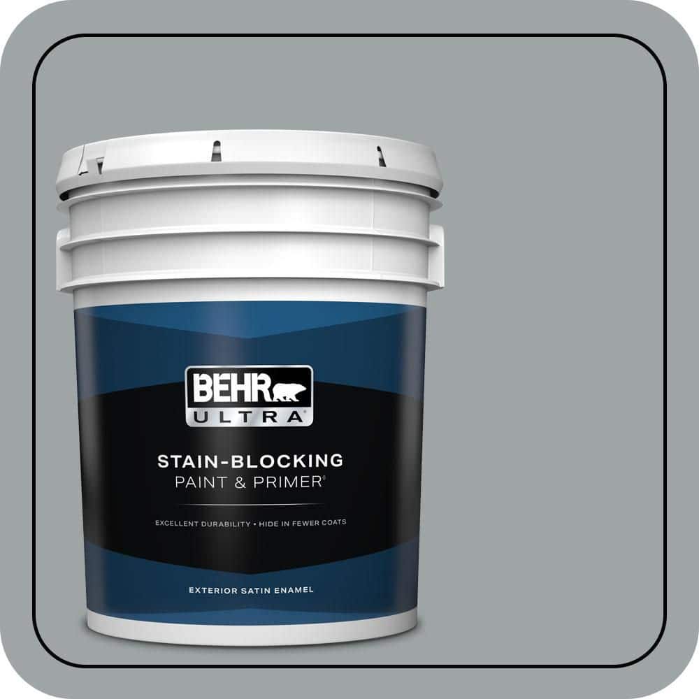 BEHR ULTRA 5 gal. #MQ5-30 Silent Film Satin Enamel Exterior Paint & Primer (1)