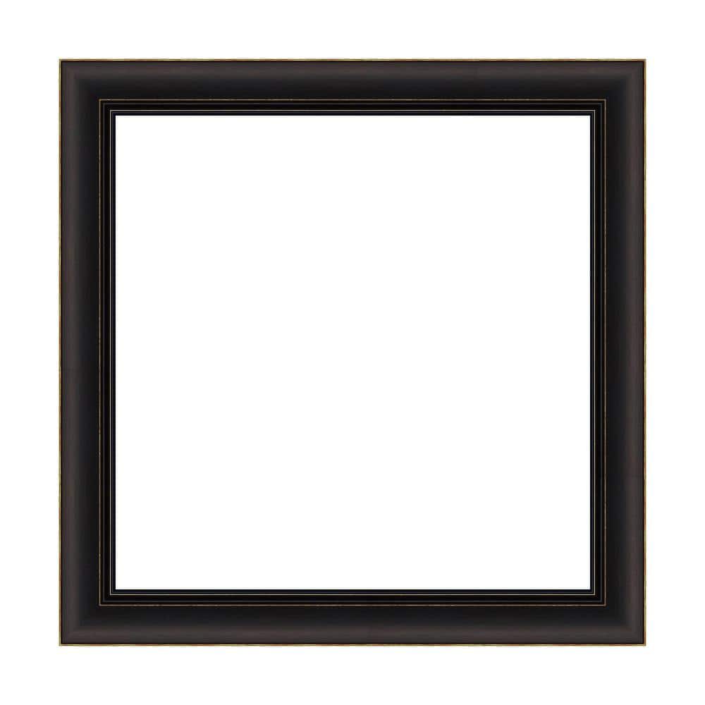 Amanti Art Mirror Makeover Trio Oil Rubbed Bronze 25.25 in. W x 25.25 in. H Bathroom Mirror Frame Border Kit-Fits a 24 x 24 mirror (1)