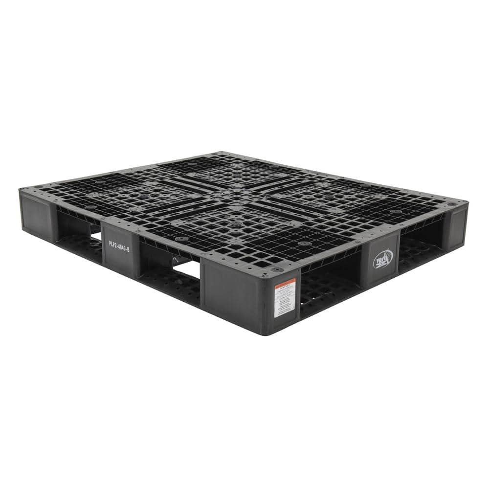 Vestil 48 in. x 40 in. x 6 in. Black Plastic Pallet/Skid