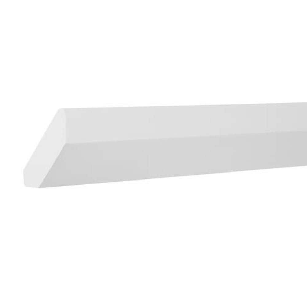 Hampton Bay Avondale/Leyton 91.5 in. W x 2.65 in. H Crown Moulding in Alpine White