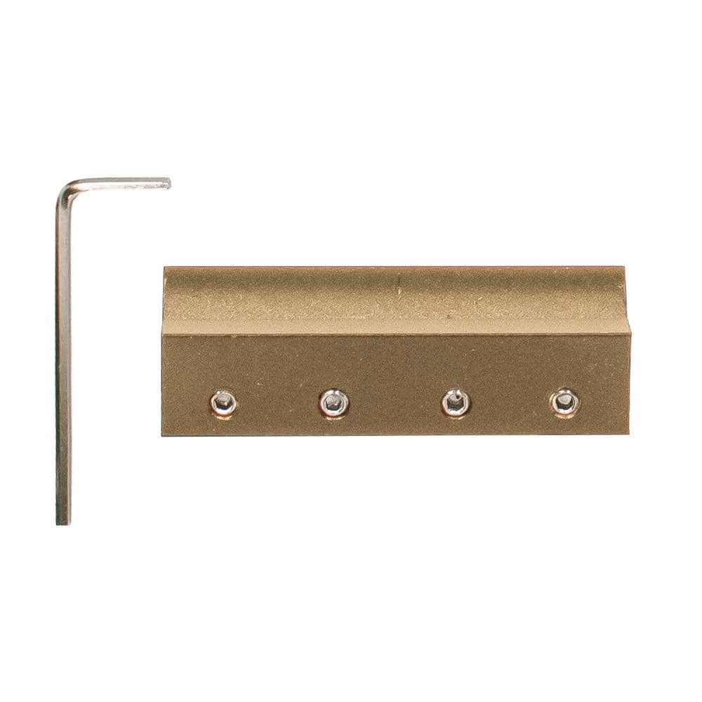 MEADOW LANE 5/8 in. H x 9/16 in. W x 2-3/8 in. L Polished Brass Rail Connector for EG300 Series Ladder Rail (1)
