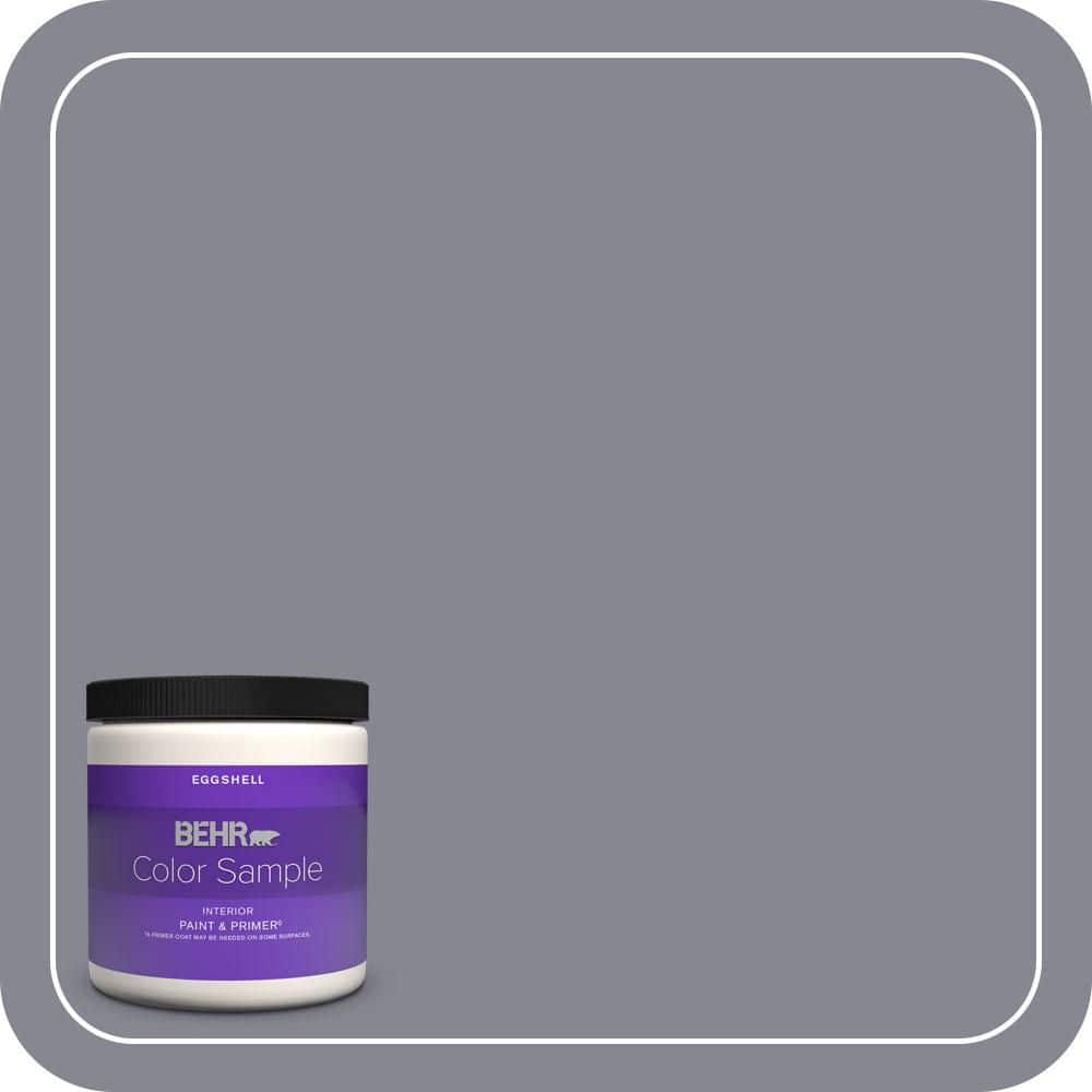 BEHR PREMIUM PLUS 8 oz. #PPU16-15 Gray Heather Eggshell Enamel Interior Paint & Primer Color Sample