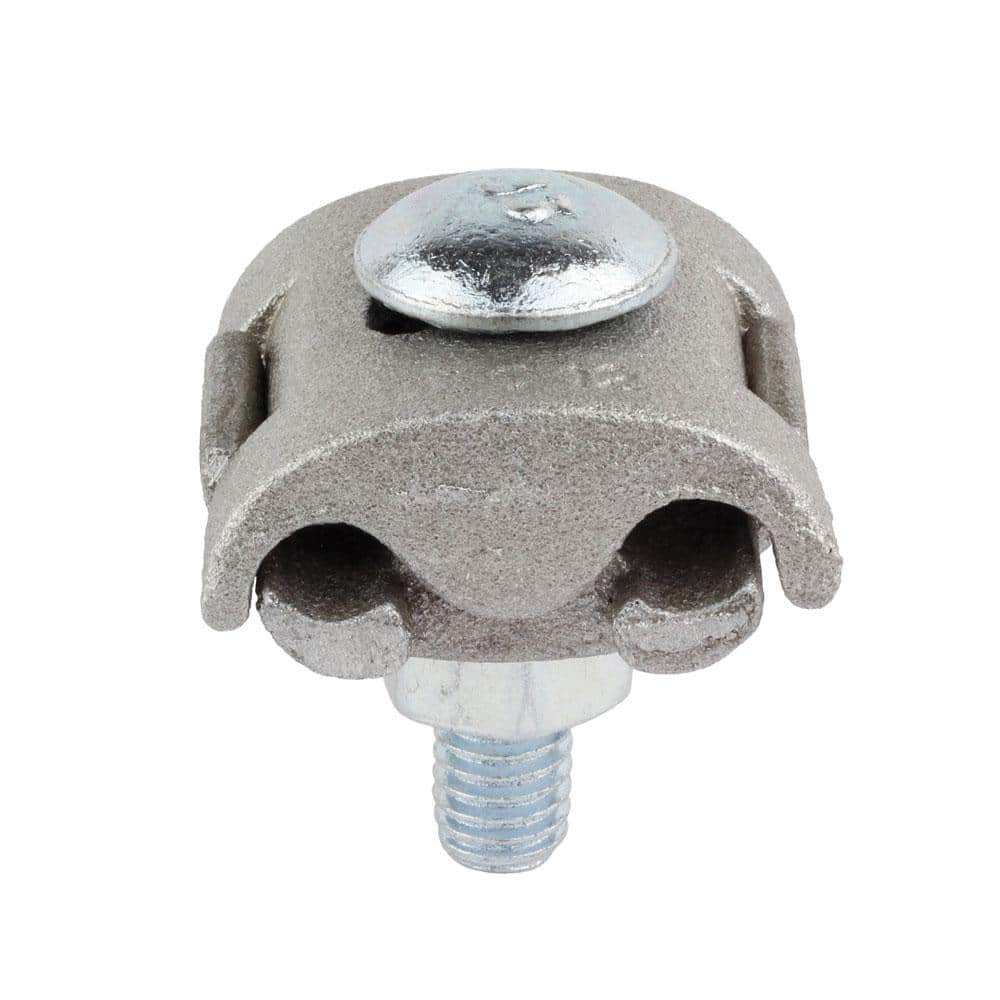 Commercial Electric 2 - 4/0 AWG Aluminum Single Bolt Parallel Groove Clamp (1)