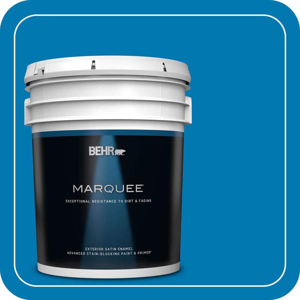 BEHR MARQUEE 5 gal. #S-G-540 Song Bird Satin Enamel Exterior Paint & Primer