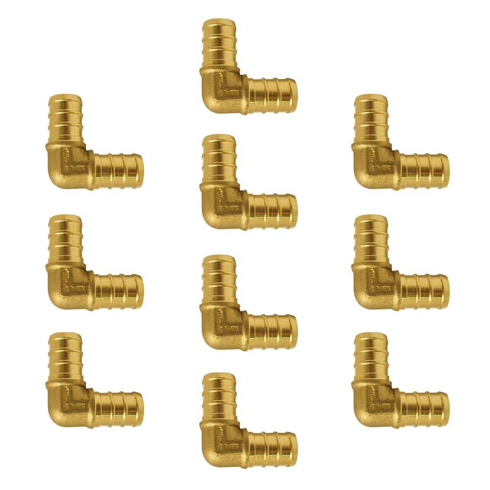 Apollo 1/2 in. Brass PEX-B Barb 90 Elbow (10-Pack)