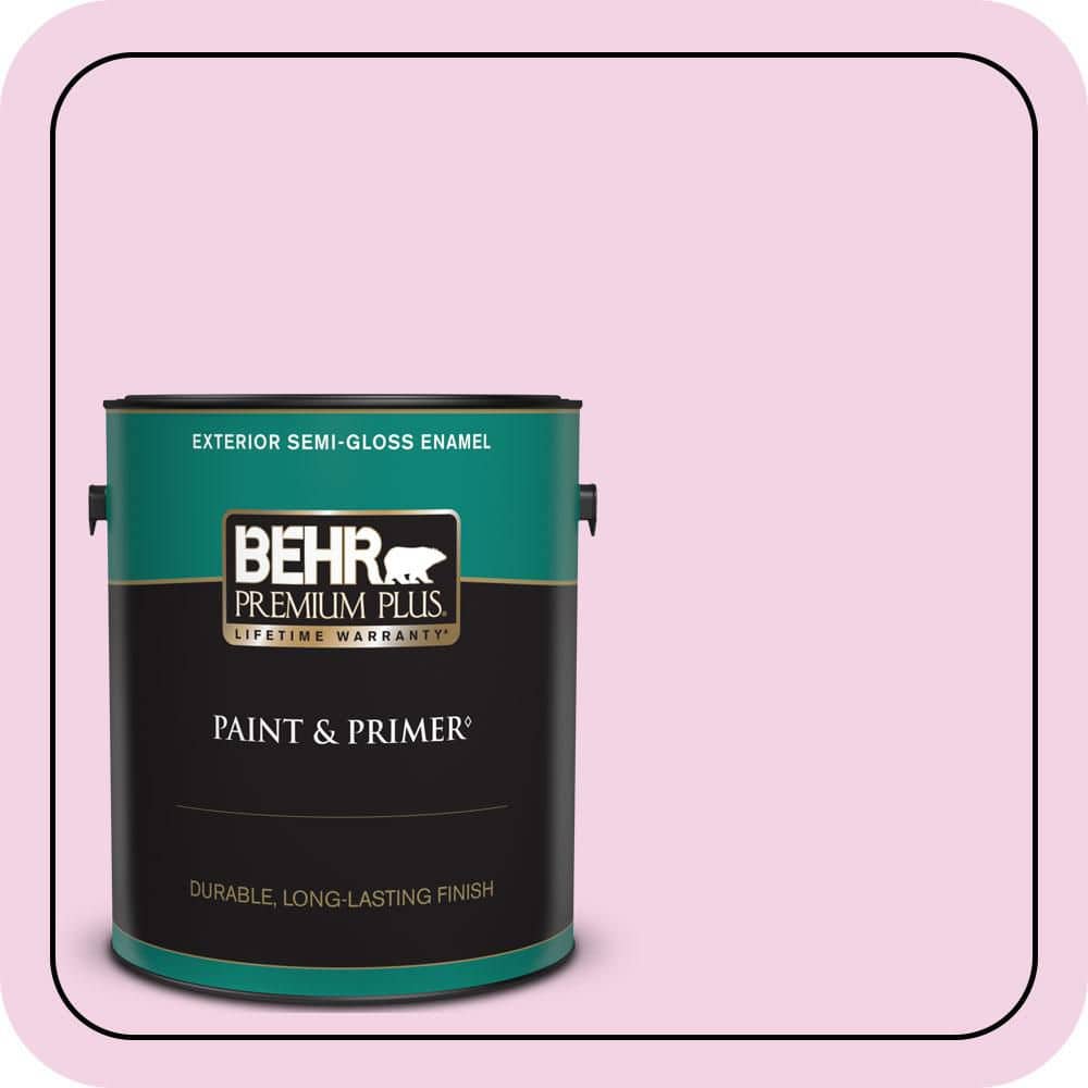 BEHR PREMIUM PLUS 1 gal. #690A-2 Hopeful Semi-Gloss Enamel Exterior Paint & Primer