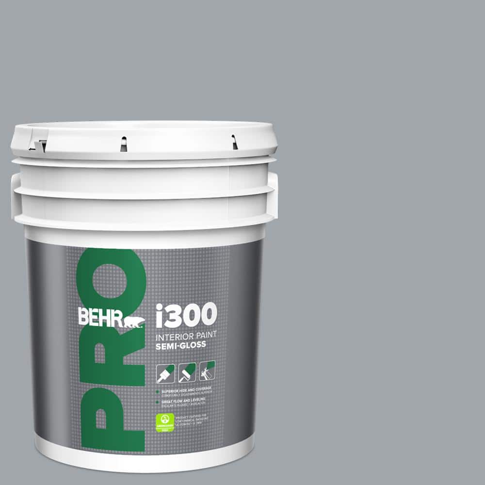 BEHR PRO 5 gal. #PPU26-19 Chance of Rain Semi-Gloss Interior Paint