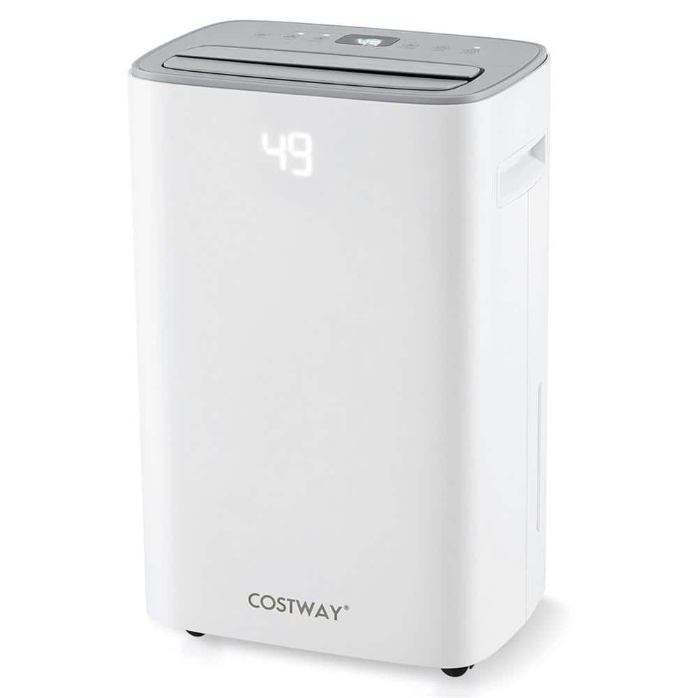 Costway 52 pt. 4500 Sq. Ft. Dehumidifier for Home and Basements Quiet Dehumidifier in. White (1)