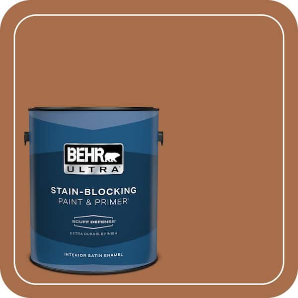 BEHR ULTRA 1 gal. #T11-9 Drum Solo Extra Durable Satin Enamel Interior Paint & Primer (2)