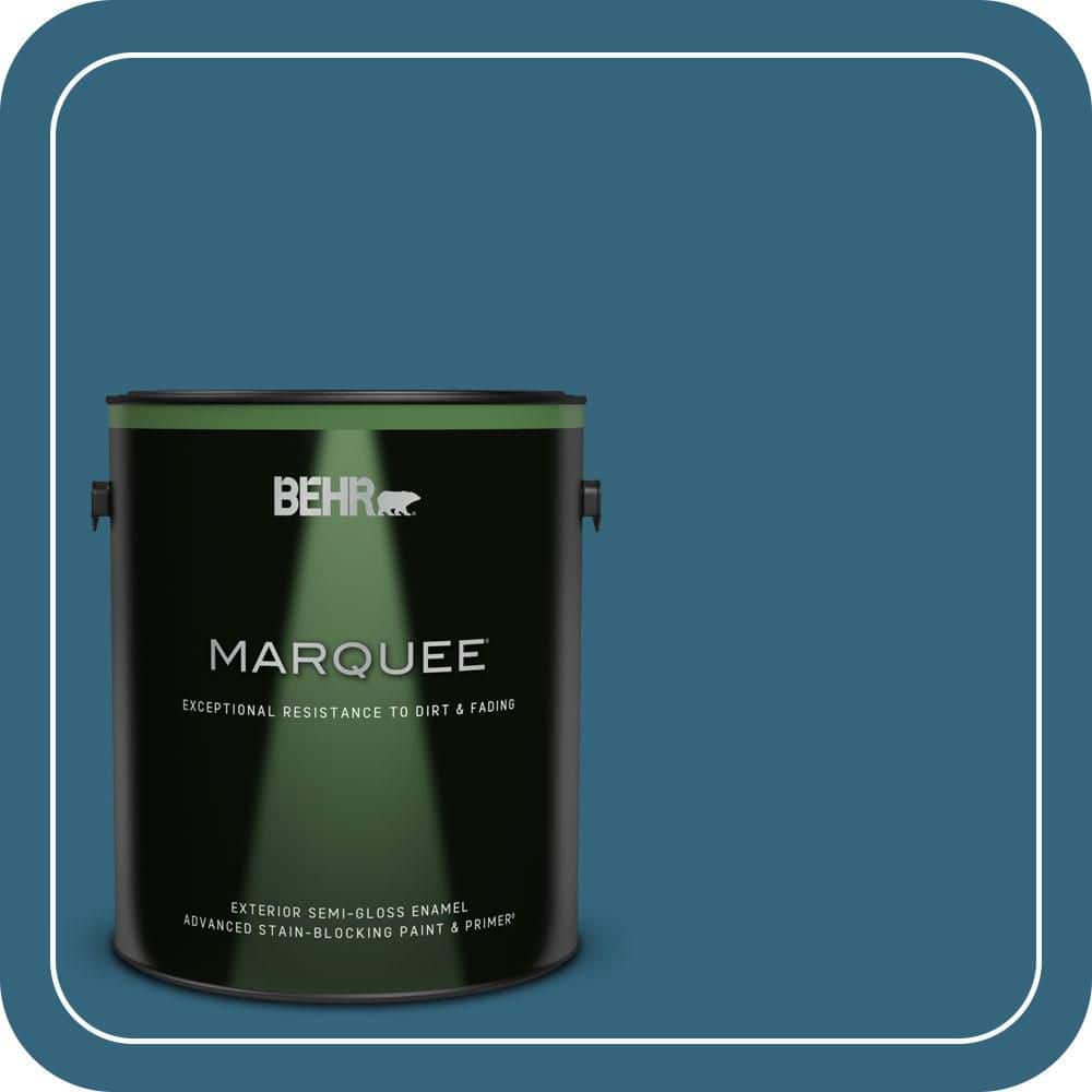 BEHR MARQUEE 1 gal. #550D-7 Southern Evening Semi-Gloss Enamel Exterior Paint & Primer