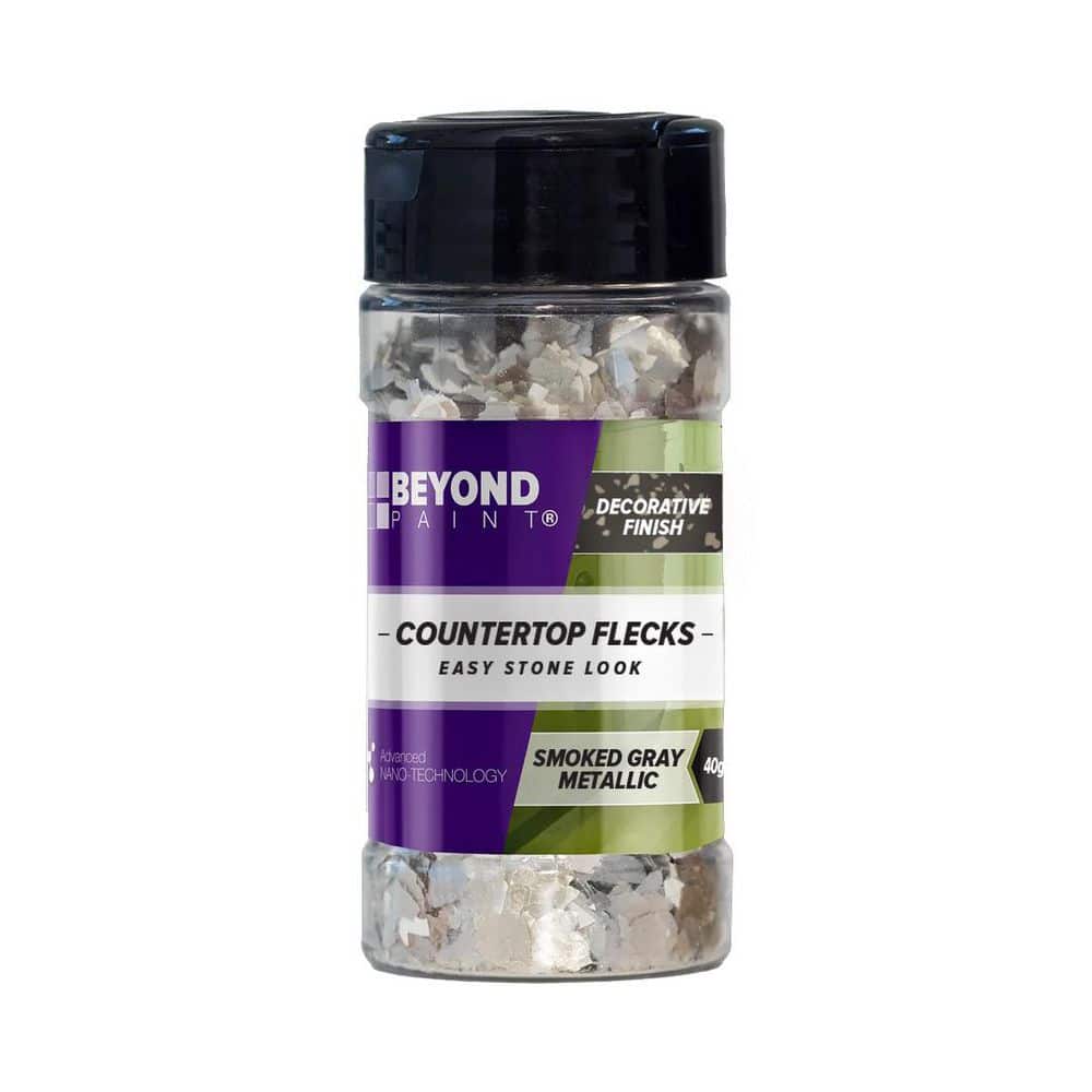 BEYOND PAINT 5 oz. Smoked Gray Metallic Countertop Makeover Flecks