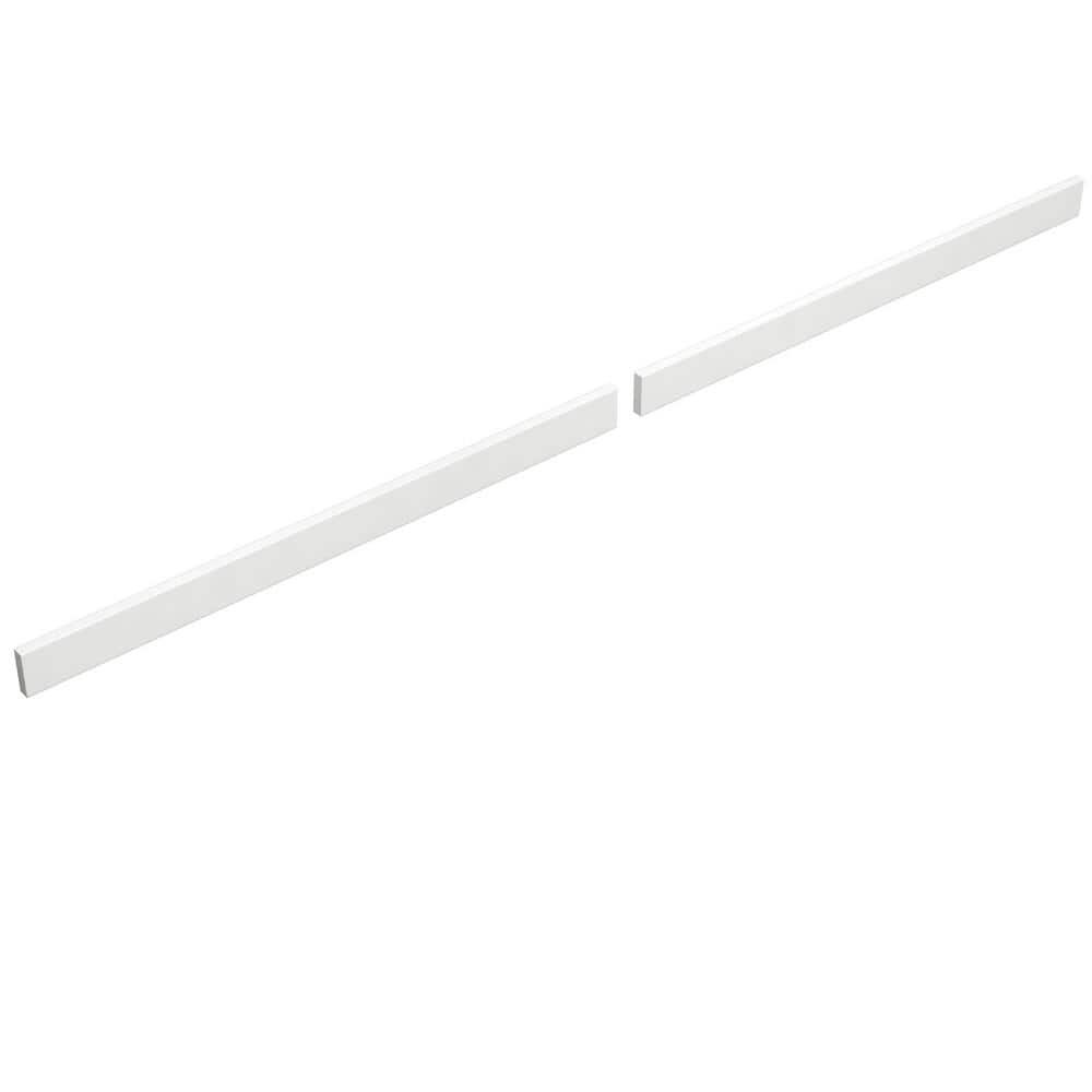 Wyndham Collection 84 in. W Quartz Vanity Backsplash in White (2)