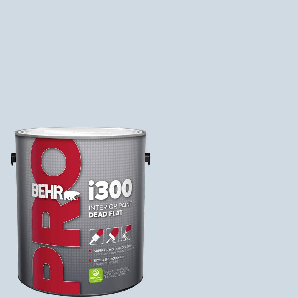 BEHR PRO 1 gal. #S520-1 Pale Cornflower Dead Flat Interior Paint