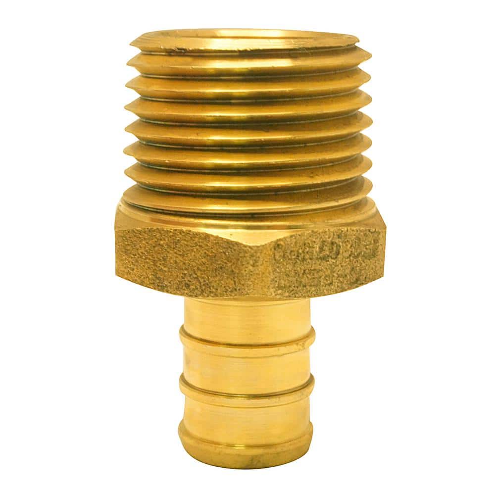 Apollo 1/2 in. Brass PEX-B Barb x 1/2 in. MNPT Adapter (5-Pack) (4)